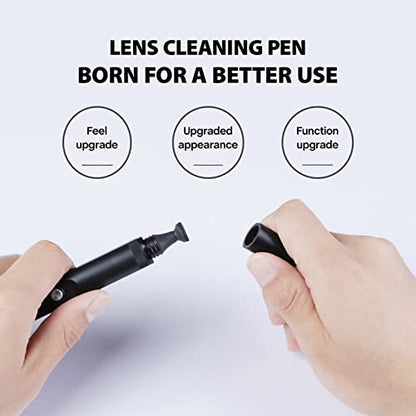 VSGO V-P01E Camera Lens Cleaning Pen with Carbon Tip and Retractable Brush | Dry, Liquid-Free Cleaning for Fingerprints and Smudges; Compact Format for Camera Bags and Travel