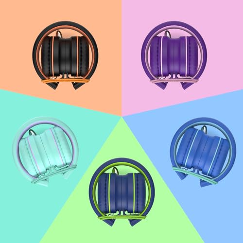 AILIHEN Kids Headphones Bulk 10-Pack for School Classroom with Mic, 93dB | Volume Limited K-12 On-Ear Durable Headset for Everyday Students Children, 3.5mm Jack for Chromebooks Tablets Laptop Computer - color: 10Pack