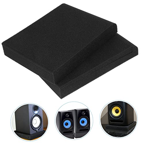 Toyvian 6pcs Speaker Isolation Pads High Density Foam Cushions for Stable Sound Support for Small Speakers and Studio Monitors