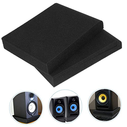 Toyvian 6pcs Speaker Isolation Pads High Density Foam Cushions for Stable Sound Support for Small Speakers and Studio Monitors