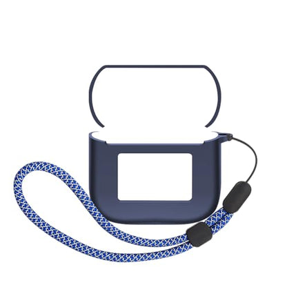 Protective Case Compatible with Tour Pro 3 and Charging Case Cover - Scratchproof, 360-Degree Shock Absorbing, Waterproof, and Drop-Proof with a Lanyard(Noon Blue+Blue Lanyard) - color: Noon blue+blue lanyard