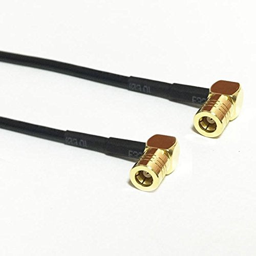 SMB Female to Female Right Angle Pigtail Cable RG174 20cm 8inch for Wireless New Fast USA Shipping