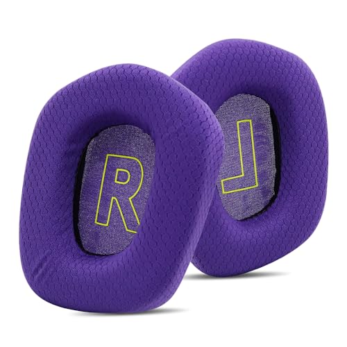 Replacement Earpads for Logitech G733 G535 G335 Lightspeed Wireless Gaming Headset, Ear Pads Cushions Cover with Comfort Noise Isolation Foam (Purple) - color: Purple