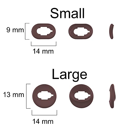 A-Focus 10 Pairs S/L Galaxy Buds Live Ear Tips Adapter Set Replacement Wing Earbuds Cushion Ear Gel Cover Skin Accessories Compatible with Samsung Galaxy Buds Live SM-R180, Mystic Brown - color: brown