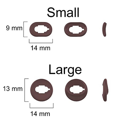 A-Focus 10 Pairs S/L Galaxy Buds Live Ear Tips Adapter Set Replacement Wing Earbuds Cushion Ear Gel Cover Skin Accessories Compatible with Samsung Galaxy Buds Live SM-R180, Mystic Brown - color: brown