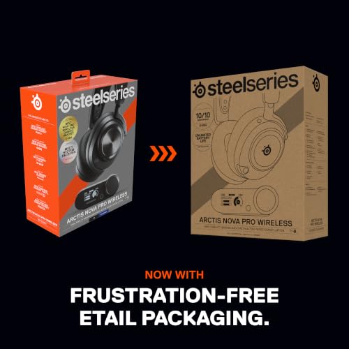 SteelSeries Arctis Nova Pro Wireless Multi-System Gaming Headset - Black - color: Black, style: PC | PlayStation - New Etail Packaging