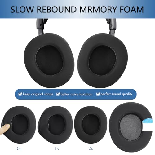 GEVO Cooling Gel Ear Pads Replacement for SteelSeries Arctis Nova Pro Wireless & Nova Elite Gaming Headset, Earpads for Nova Pro Wireless & Nova Elite Headphones with Memory Foam (Cooling Gel Black)