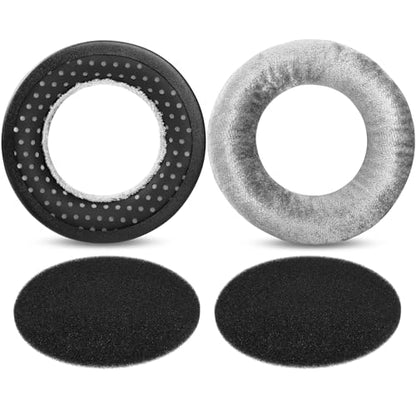 MMX300 DT770 Ear Pads for Beyerdynamic DT770 Pro/DT880/DT990 Pro | Replacement Headband Earpads,with Soft Velours Cushion,for DT880 Pro/HS200/HS400/DT 790/DT797-Silver Kit