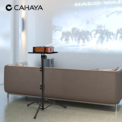 CAHAYA Projector Stand Tripod Adjustable Height Portable Laptop Rack Tray | 26-51.5" Adjustable Height Holder for Projectors Laptops Books Tablets Heavy-duty Stand for Outdoor Movies Music - style: Tripod Projector Stand