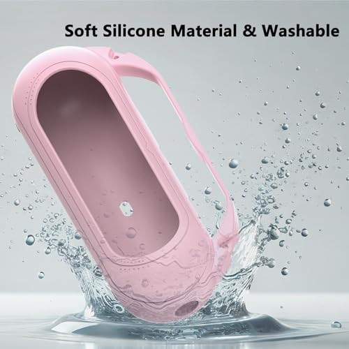 Silicone Cover Case Compatible with Beats Pill 2024 Bluetooth Speaker | Accessories for Beats Pill Speaker Protective Case with Handle, Shockproof and Anti-Scratch Cover (Pink) - color: Pink