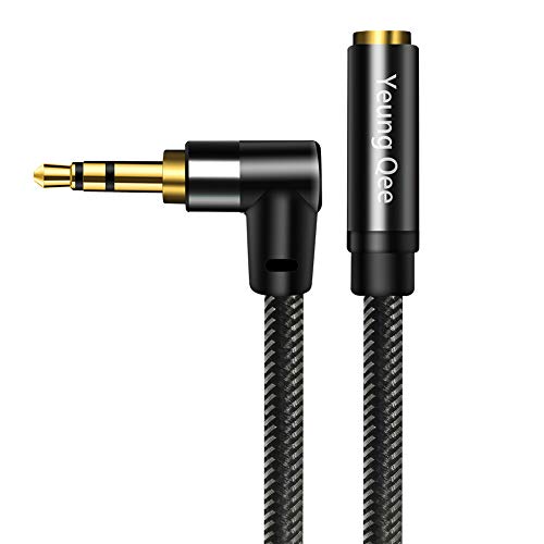 3.5mm Male to Female Extension Stereo Audio Cable 1.5 ft, Audio Extension Cable, AUX Headphone Extension Cable Stereo Jack Cord for Phones, Headphones, Speakers, Tablets, PCs and More（1.5ft/0.5M） - size: 1.5ft