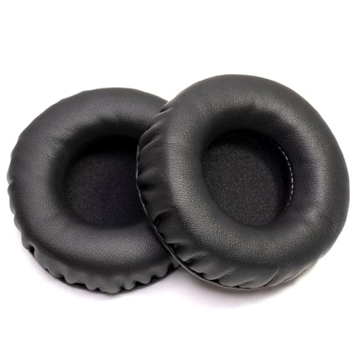 Soft Protein Leather Ear Pads for Pioneer HDJ CUE1 Cue One, HDJ500 DJ Headphone (Black) - color: Black