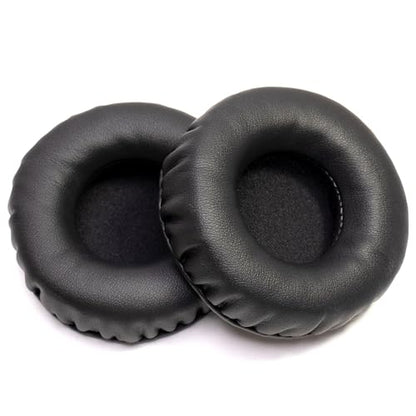 Soft Protein Leather Ear Pads for Pioneer HDJ CUE1 Cue One, HDJ500 DJ Headphone (Black) - color: Black