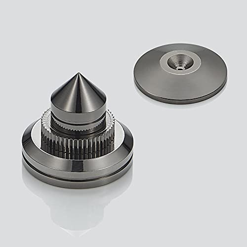 Speaker Spikes Adjustable Floor Protectors 8pcs with Adhesive, Black - color: Black