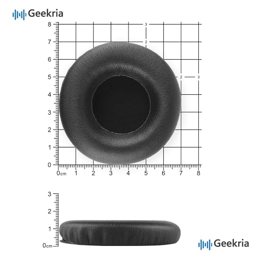 Geekria Replacement Ear Pads Compatible with Monster DNA On-Ear Headphones Ear Cushions, Headset Earpads, Ear Cups Cover Repair Parts (Black)