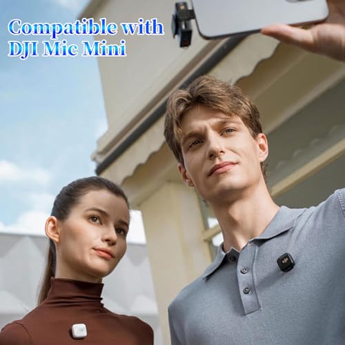 USB C to Lighting OTG Adapter for Connecting DJI Mic Mini and DJI Mic Series Receiver to iOS iPhone 14 13 12 11 Smartphone/PC/Mac Connector Wireless Microphone Receiver (1)