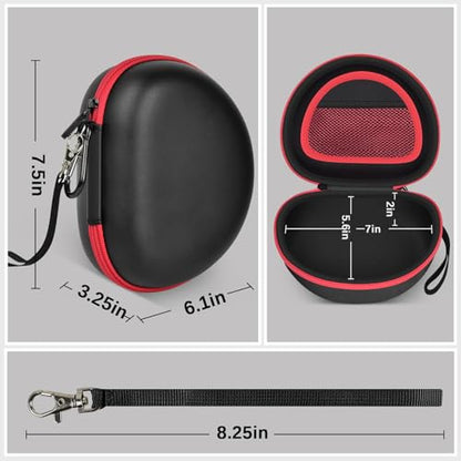 Headphone Case for Picun B8 P26/ for Beats Solo 4, Studio Pro, Solo3, Studio3 On-Ear Headphones More Foldable Bluetooth Wireless Headset (Extra Large) - Black - color: Black