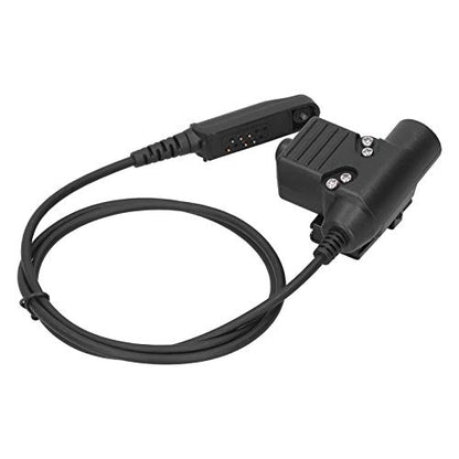 U94 PTT Cable Plug Headset Adapter Compatible for Baofeng UV 9R/UV 9RPLUS/UV XS Walkie Talkie, 3.3ft