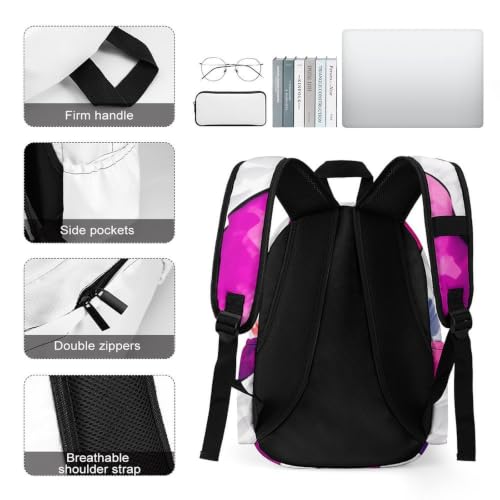 Travel Backpack for Women Men Carry On Backpack Coffee Collection Laptop Bag Lightweight Casual Daypack - color: Colorful Paw