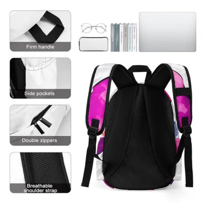 Travel Backpack for Women Men Carry On Backpack Coffee Collection Laptop Bag Lightweight Casual Daypack - color: Colorful Paw