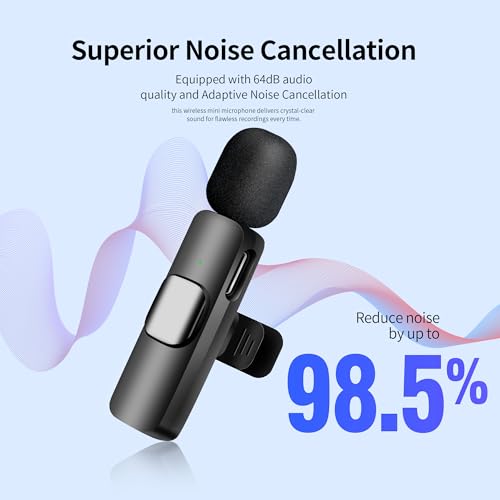 Wireless Microphone for iPhone iPad and Android Phone, 2 Pack Wireless Lavalier Lapel Mic with Noise Reduction, Plug and Play Mini Microphone for Video Recording Interview Podcast YouTube TikTok Vlog - size: All iPhones & Androids (USB-C + Lightning)