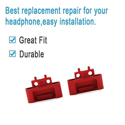 Adhiper Hinge Replacement for Solo3 Wireless Solo2 Wireless Headphone - color: Red