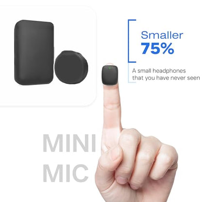Wireless Lavalier Microphone Noise Cancelling for Android iPhone 15H Battery Life with Charging Case Lapel Micphone Wireless for Video Recording Podcast - size: USB-C&lightning