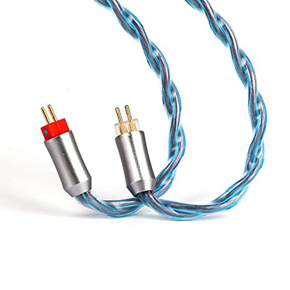Linsoul Tripowin Altea Upgraded 6N OCC Litz 4 Cores HiFi Earphone Cable | 26 AWG High-Purity Monocrystalline Copper Wires for in Ear Earphone, 3.5mm, 2pin 0.78mm - size: Standard 2pin, style: 3.5mm