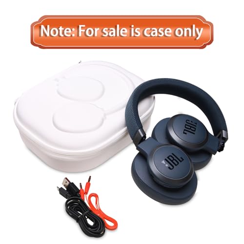 Case for JBL Tune 770NC/510BT/720BT/520BT/670NC/520C Headphones White | Hard Carrying Travel Case for JBL Live 770NC/670NC/680NC/780NC Headphones - color: White