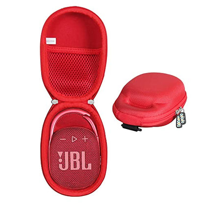 adada Hard Travel Case for JBL Clip 4 /JBL Clip 5- Portable Mini Bluetooth Speaker (Red) - color: Red