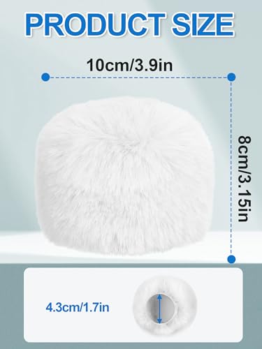 Furry Windscreen - Wind Muff Pop Filiter for Blue Yeti, Yeti Pro, Yeti Nano, Mic Cover Compatible for A8M, SoloCast, Razer Mini, Razer X, Razer Seiren V2 Pro and Normal ASMR USB Mics (White) - color: White Mic Cover