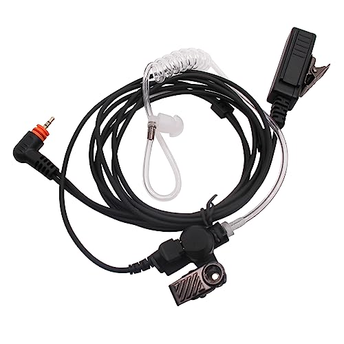 2Pcs Acoustic Tube Earpiece Headset with PTT Mic Fit for Motorola SL300 SL7550 SL7550e SL3500e TLK100 SL1600 SL2600 SL7580e SL7590e SL8550e SL4000 SL1K SL1M Two Way Radio