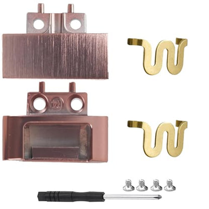 Solo 4 Hinge Replacement Headband Connector Metal Folding Hinge Clip Pin Cover Repair Parts Set Kit Accessories Compatible with Beats Solo 4 Wireless (Model A2924) Headphones. (Cloud Pink) - color: Cloud Pink