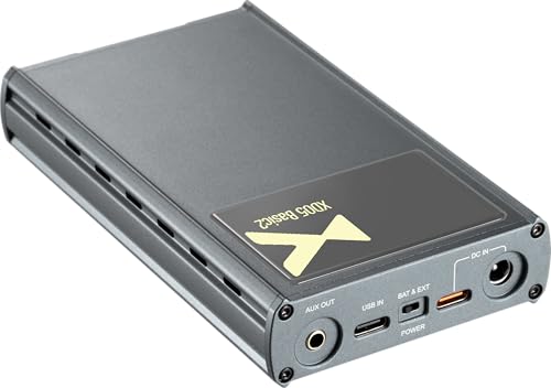 xDuoo XD05 Basic2 Portable HiFi DAC & Headphone Amplifier– 750mW Output, 32bit/384kHz DSD256 MQA 8X, Bluetooth 5.4 LE Audio, Replaceable Op-Amp, Desktop/Portable Mode (Grey)