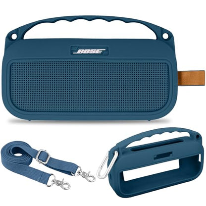Aenllosi Case for Bose SoundLink Flex Speaker 2nd Speaker, Twilight Blue | EVA Hard Shell, Drop Resistant Protection, Water Resistant Protection, Dust Proof Protection, Protective Case Only - color: Twilight Blue, style: Silicone Cover for Bose SoundLink