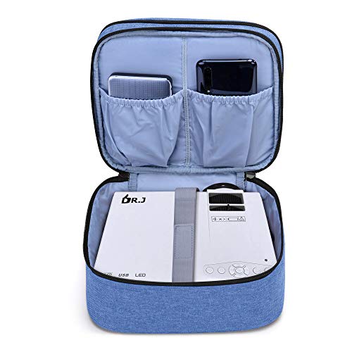 LUXJA Carrying Bag Compatible with DR.J Mini Projector, Blue - color: Blue
