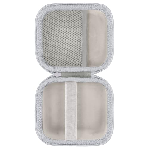 for Bose New SoundLink Micro 2nd Gen Speaker Protective Case, White | EVA Hard Shell, Soft Velvet Lining, Durable Wrist Strap, Portable Travel Bag with Carabiner, Mesh Accessory Pocket - color: White Case