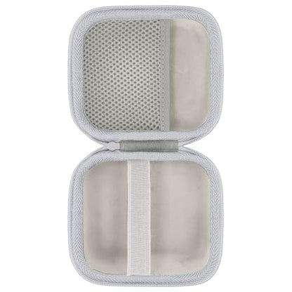 for Bose New SoundLink Micro 2nd Gen Speaker Protective Case, White | EVA Hard Shell, Soft Velvet Lining, Durable Wrist Strap, Portable Travel Bag with Carabiner, Mesh Accessory Pocket - color: White Case