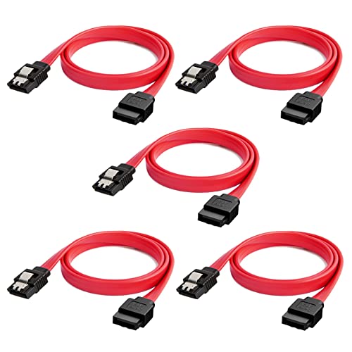 CableCreation SATA III Cable,5-Pack 8-Inch SATA III 6.0Gbps 7pin Data Cable - size: 0.6FT, style: 5-Pack/Straight-Straight