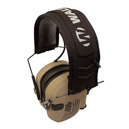 Walker's Razor Slim Electronic Earmuffs | Protective Case - color: American Flag Distressed