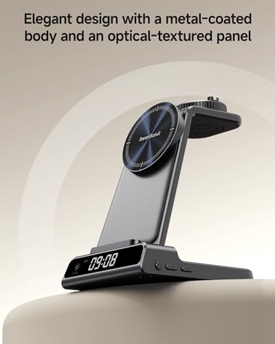Charger for Garmin Watch, 3 in 1 Magnetic Charging Station for iPhone | For fenix, Venu, Forerunner, vivoactive, Instinct, Wireless Charger for iPhone 17 16 15 14, for AirPods Pro 3/4, No Adapter
