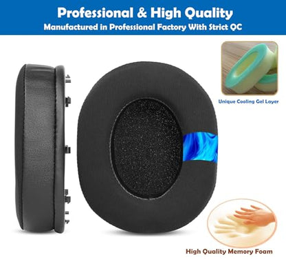 Cooling Replacement Ear Pads Cushion and Breathable Headband Compatible with Razer BlackShark V2/BlackShark V2 Pro Gaming Headsets Earpads Cover with Cool Gel and Memory Foam