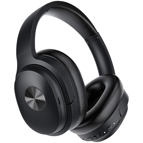 Silensys Hybrid Active Noise Cancelling Headphones, Wireless Over Ear Bluetooth Headphones, Hi-Fi Audio, Deep Bass, Memory Foam Earpads, 30H Playtime, Clear Calls, Travel, Office, Home, Black Pcs - color: Black