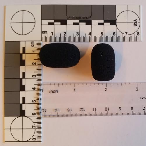 CA525 Small Foam Microphone Windscreens (Microphone Covers) 3-Pack for Telex Airman, Other Headset/Lapel (Lavalier)