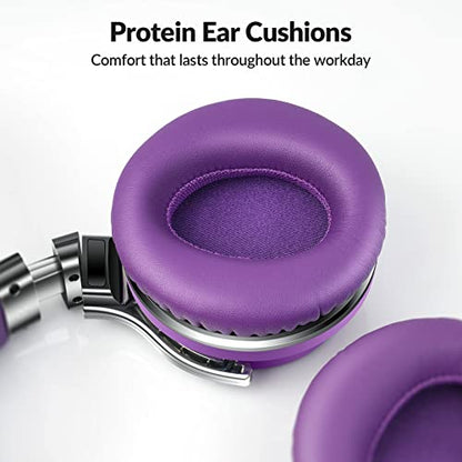 Million Sold 10 Years Classic E7 Active Noise Cancelling Headphones with Upgraded Noise Cancellation, Bluetooth Headphones Wireless with HD Sound Vivid Deep Bass, for Home Office Travel Gift Pcs - color: Purple, style: E7 Wireless Active Noise Cancelling
