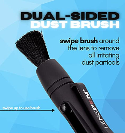 LensPen VR Headset Lens Cleaning Pen Gift – Original Black Carbon Patented Tech - Remove Fingerprints Dust Grease + Reduce Fog to Clean Augmented & Virtual Reality Goggles > Oculus, Valve Index, PS4