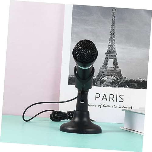 HANABASS USB Condenser Microphone for Computer Recording Adjustable Desktop Microphone for Streaming Gaming and Video Conferencing Black