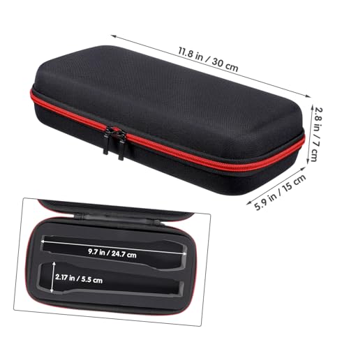 BESPORTBLE Microphone Storage Case Padded Sponge Dual-Sided for Travel and Accessories Fall and Shock-Resistant Carrying Bag