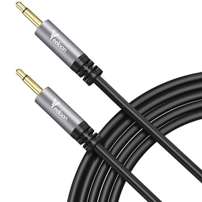 3.5mm 1/8" Male TS Mono Aux Cable 6 FT,12V Trigger, IR Infrared Sensor Receiver Extension Extender, Monaural Gold Plated Plug Jack Audio Wire Cord for DVD Players, Blu-ray Players, DAC - size: 6FT