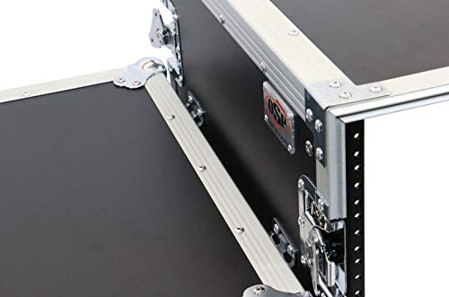 OSP Cases | ATA Road Case | 16-Space Amp Rack | 20" Deep | Standing Lid Table | RC16U-20SL - size: 16 Space, 20" Table